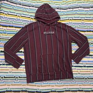 y2k Hollister striped hoodie